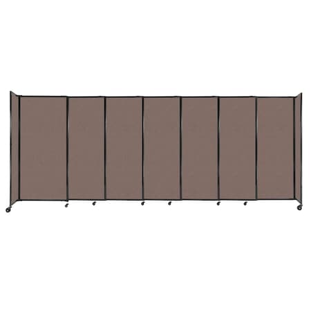 Versare StraightWall Sliding Portable Partition 15'6" x 6' Latte Fabric 1472713